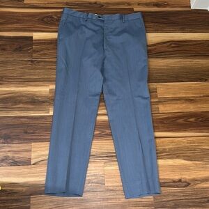 JoS.A.Bank Tailored Fit Signature Men's Blue Pants 100% Wool Inseam 32 Size 38R